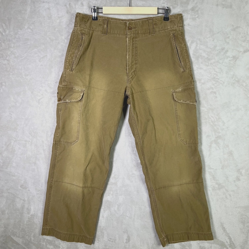 Y2K American Eagle Mens 34x30 Surplus Trousers Type 5 Military Cargo Pants Baggy